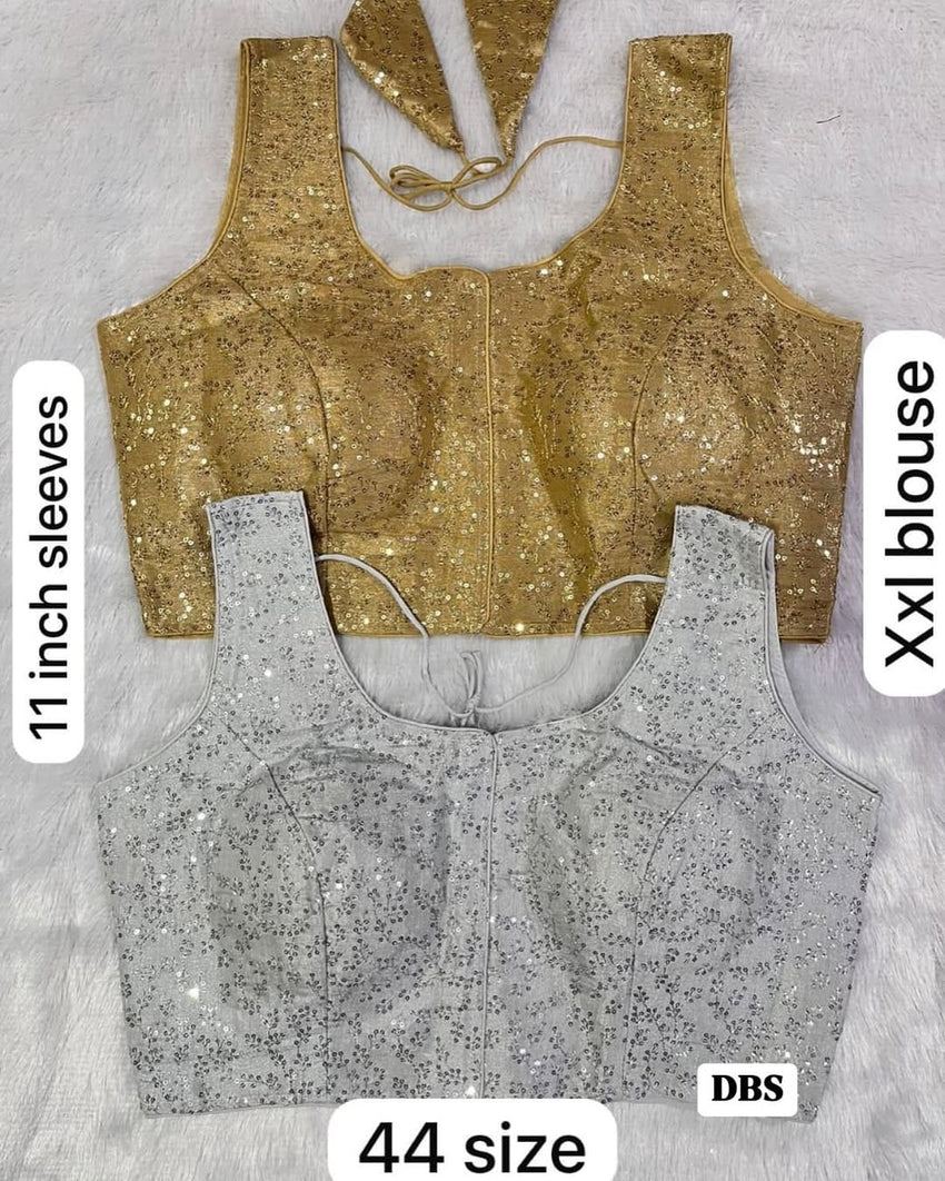 Heavy summer tissue cotton | Pure simmer satin | Designer embroidery butti work zaal work fancy look Blouse