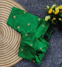 Designer embroidery butti work simple sobar fancy look Blouse