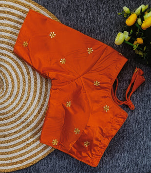 Designer embroidery butti work simple sobar fancy look Blouse