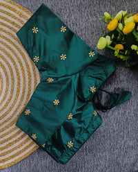 Designer embroidery butti work simple sobar fancy look Blouse