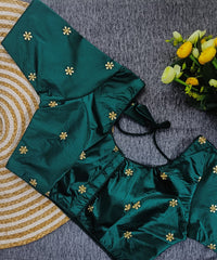 Designer embroidery butti work simple sobar fancy look Blouse