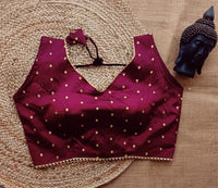 Tapeta Silk Butti | V Neck FANCY DESIGN with fancy lace