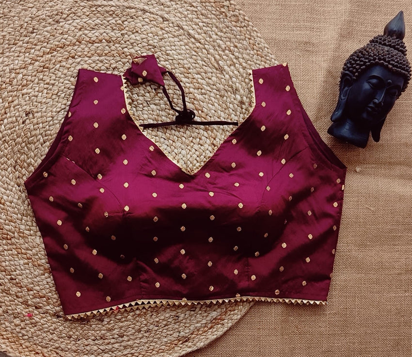 Tapeta Silk Butti | V Neck FANCY DESIGN with fancy lace