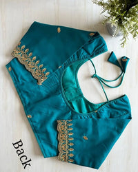 Pattu silk Cotton | 9 Threads Zari n Embroidery Work