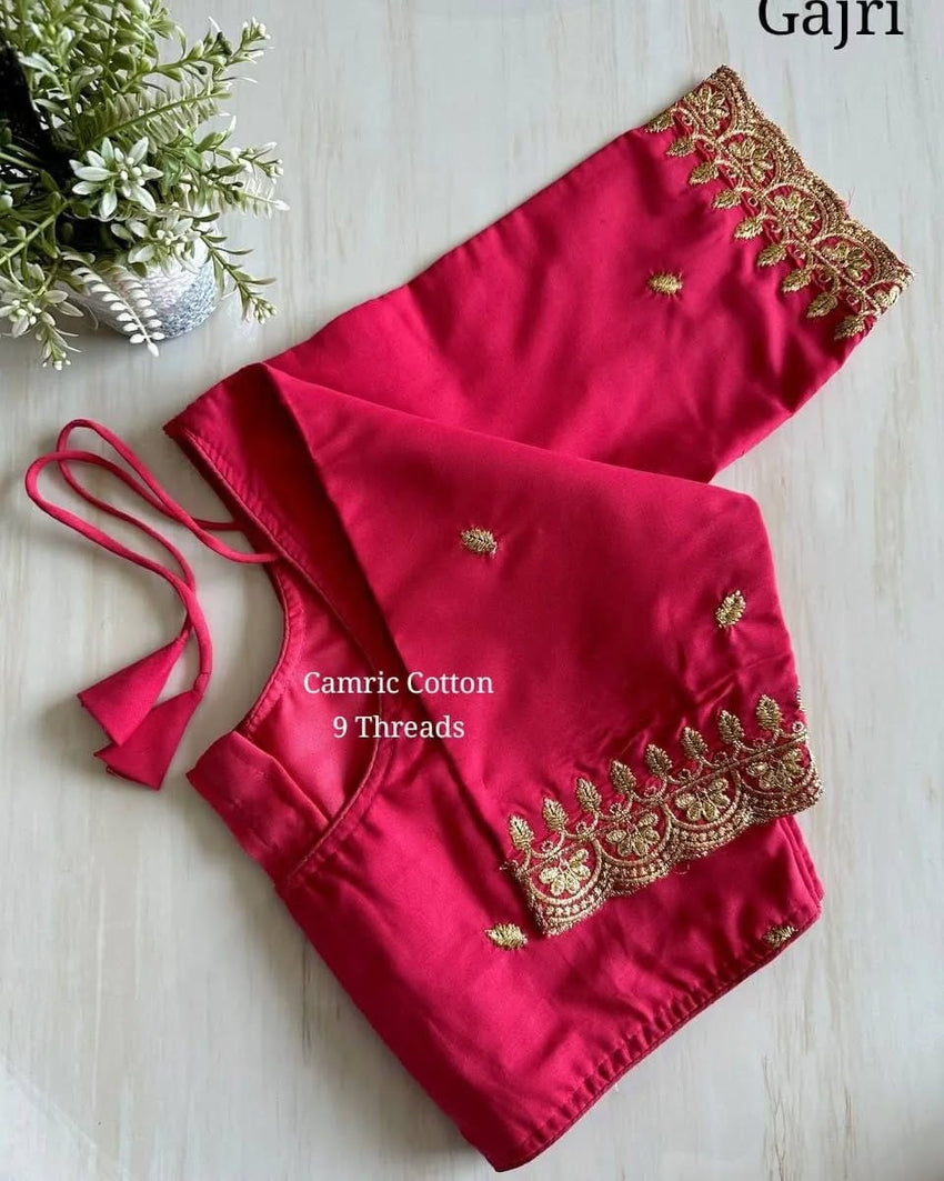 Pattu silk Cotton | 9 Threads Zari n Embroidery Work