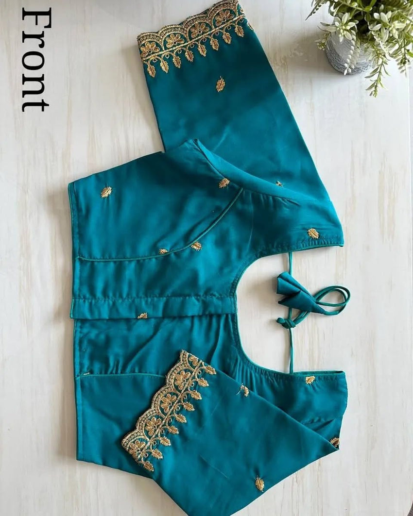 Pattu silk Cotton | 9 Threads Zari n Embroidery Work