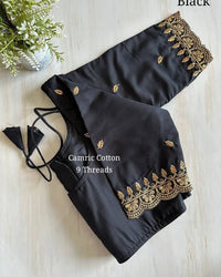 Pattu silk Cotton | 9 Threads Zari n Embroidery Work