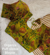 Havy Organza Puff sleeve with Beautiful Digital Print