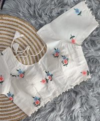 Pure Camric Khadi Cotton | Pure Cotton Multi Sequence Thread n Embroidery