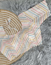 Pure Camric Khadi Cotton | Pure Cotton Multi Sequence Thread n Embroidery