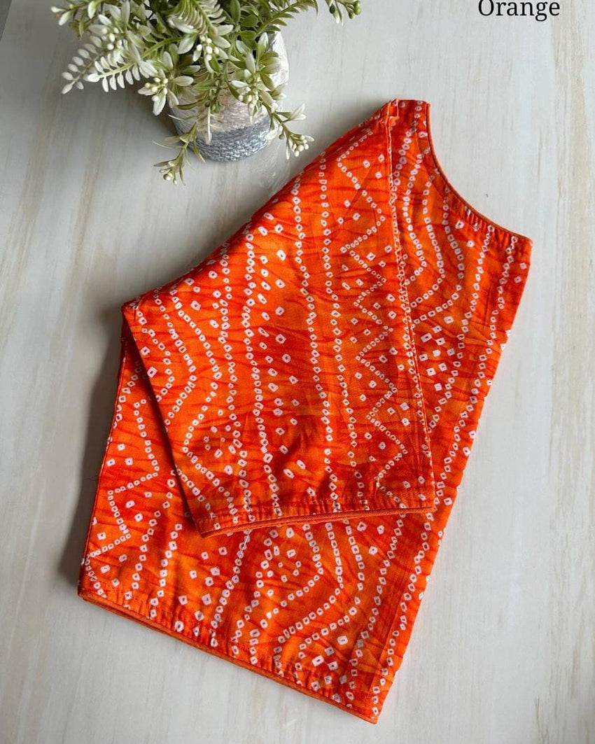 Badhni cotton | BoatNeck Blouse