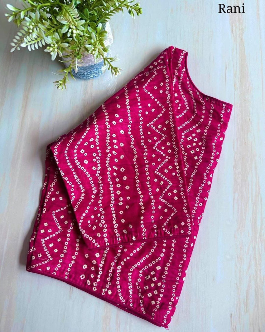 Badhni cotton | BoatNeck Blouse
