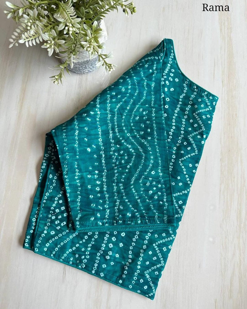 Badhni cotton | BoatNeck Blouse