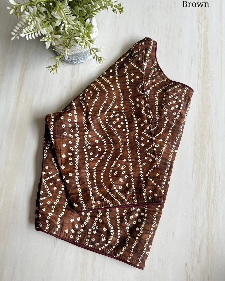 Badhni cotton | BoatNeck Blouse