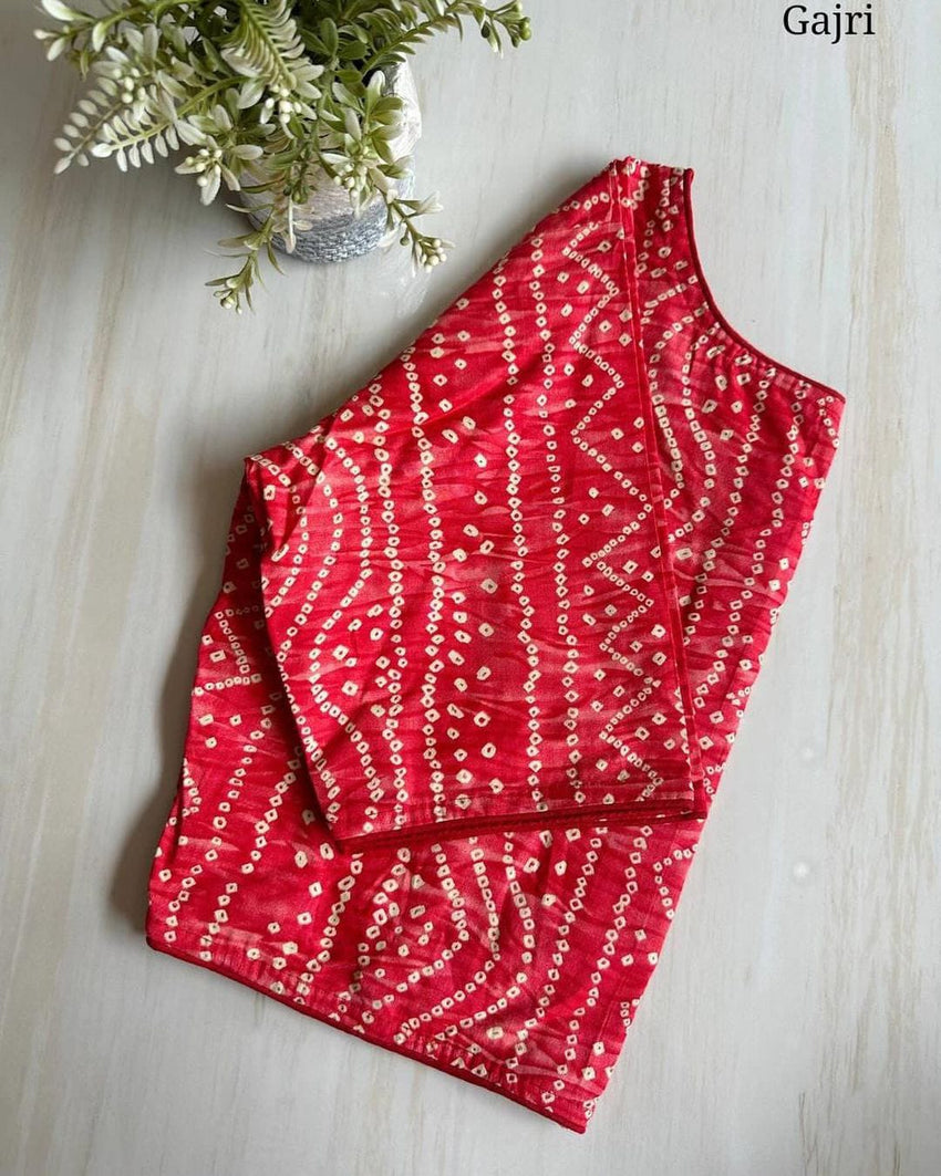 Badhni cotton | BoatNeck Blouse