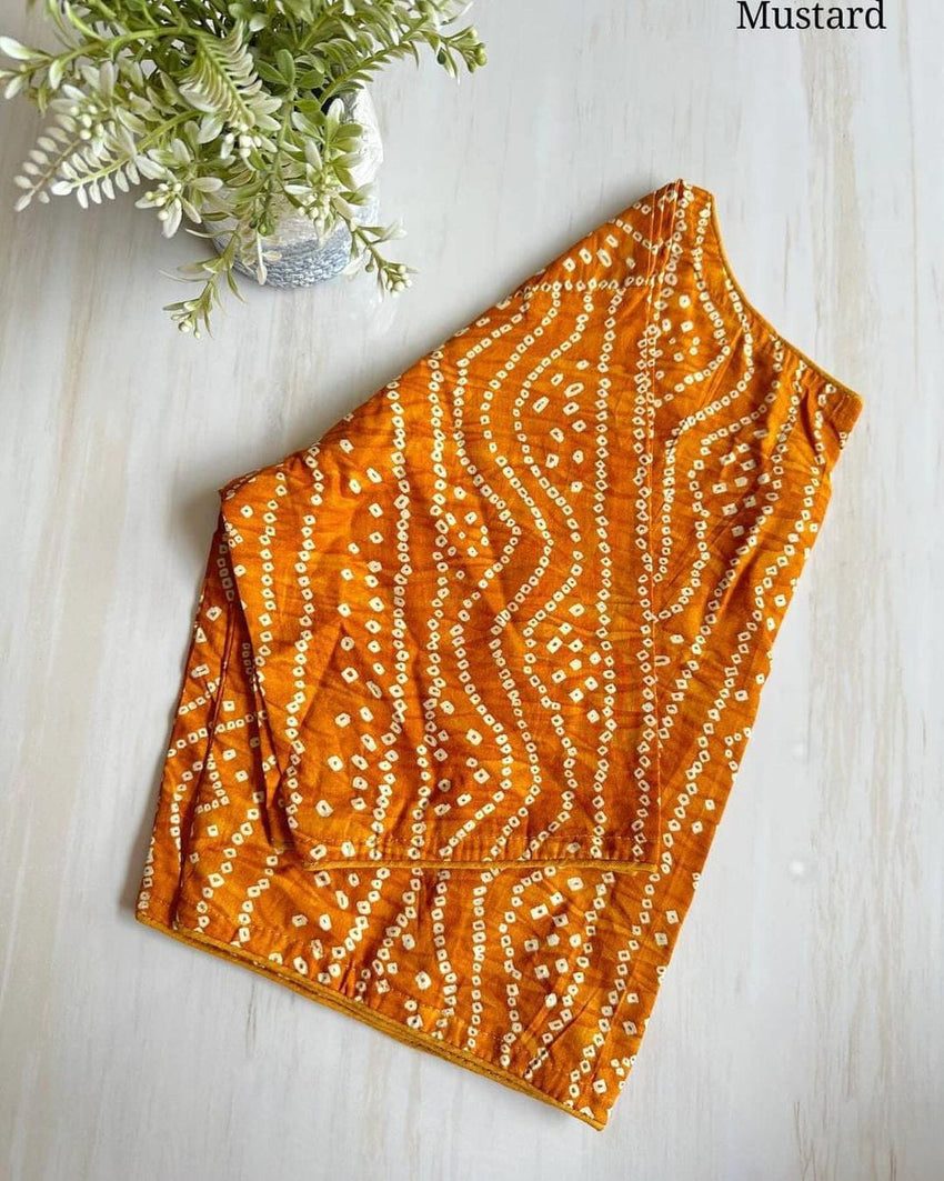 Badhni cotton | BoatNeck Blouse