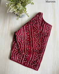 Badhni cotton | BoatNeck Blouse