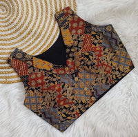 Pure Ajrkh katha work | V NECK | COTTON