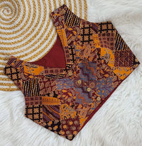 Pure Ajrkh katha work | V NECK | COTTON