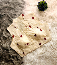 Havy Khadi Embroiddery Multi work with  Collar Nack