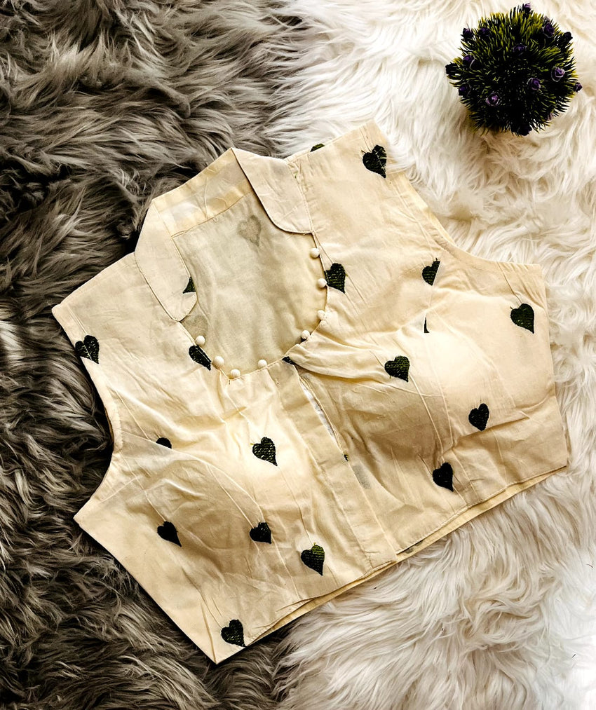 Havy Khadi Embroiddery Multi work with  Collar Nack