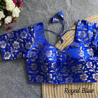 PURE SIMMER JEQUARD SILK BLOUSE