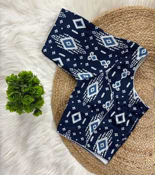 Cotton | Non padded Ajrkh cotton Blouse