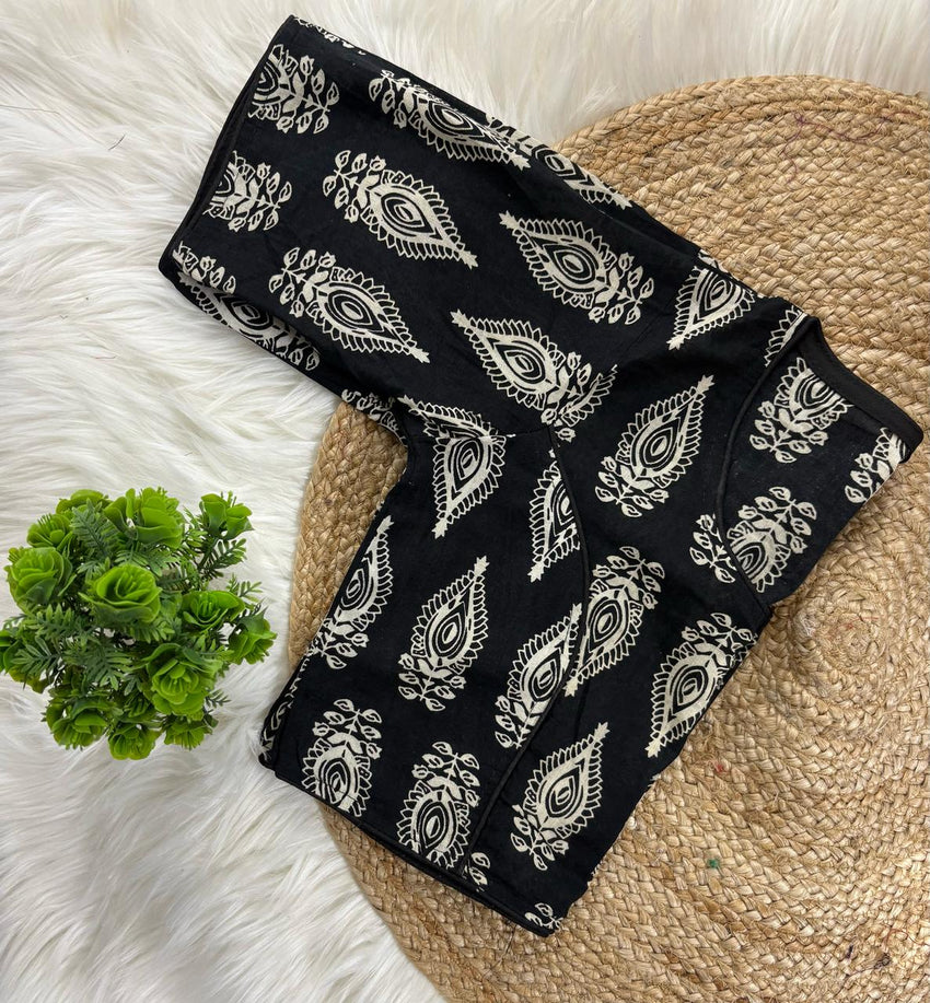 Cotton | Non padded Ajrkh cotton Blouse
